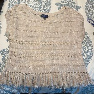 American Eagle Fringe Sweater